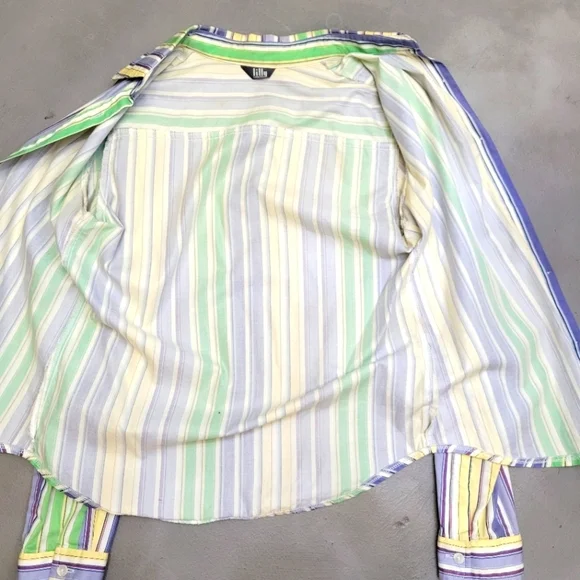 [EUC] Bright Stripe Blouse Size S - Picture 8 of 9